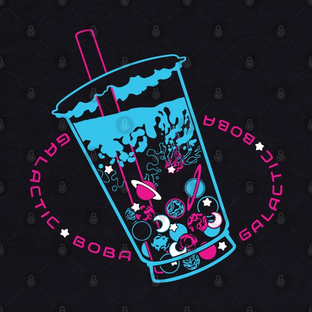 Galactic Boba (version teal magenta white) by StudioBliz